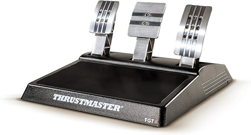 Thrustmaster T-GT II - Racing Wheel with 3 Magnetic Pedal Set, (PS5, PS4, PC)